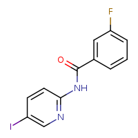 3-fluoro-N-(5-iodopyridin-2-yl)benzamide