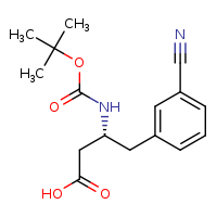 (3R)-3-[(tert-butoxycarbonyl)amino]-4-(3-cyanophenyl)butanoic acid