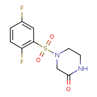 4-(2,5-difluorobenzenesulfonyl)piperazin-2-one