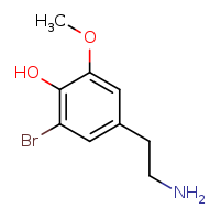 4-(2-aminoethyl)-2-bromo-6-methoxyphenol