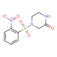 4-(2-nitrobenzenesulfonyl)piperazin-2-one
