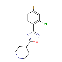 4-[3-(2-chloro-4-fluorophenyl)-1,2,4-oxadiazol-5-yl]piperidine