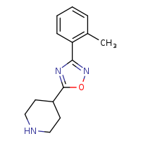 4-[3-(2-methylphenyl)-1,2,4-oxadiazol-5-yl]piperidine