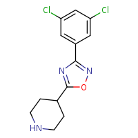 4-[3-(3,5-dichlorophenyl)-1,2,4-oxadiazol-5-yl]piperidine