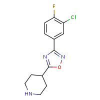 4-[3-(3-chloro-4-fluorophenyl)-1,2,4-oxadiazol-5-yl]piperidine
