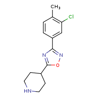 4-[3-(3-chloro-4-methylphenyl)-1,2,4-oxadiazol-5-yl]piperidine
