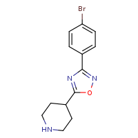 4-[3-(4-bromophenyl)-1,2,4-oxadiazol-5-yl]piperidine