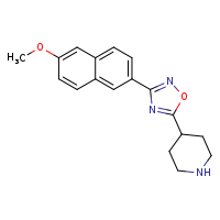 4-[3-(6-methoxynaphthalen-2-yl)-1,2,4-oxadiazol-5-yl]piperidine