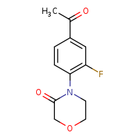 4-(4-acetyl-2-fluorophenyl)morpholin-3-one
