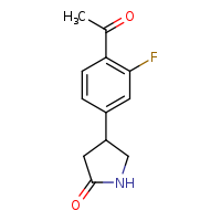 4-(4-acetyl-3-fluorophenyl)pyrrolidin-2-one