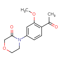 4-(4-acetyl-3-methoxyphenyl)morpholin-3-one
