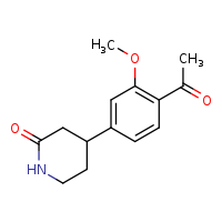 4-(4-acetyl-3-methoxyphenyl)piperidin-2-one