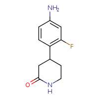 4-(4-amino-2-fluorophenyl)piperidin-2-one