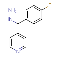 4-[(4-fluorophenyl)(hydrazinyl)methyl]pyridine