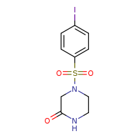 4-(4-iodobenzenesulfonyl)piperazin-2-one