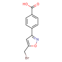 4-[5-(bromomethyl)-1,2-oxazol-3-yl]benzoic acid