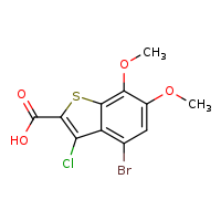 4-bromo-3-chloro-6,7-dimethoxy-1-benzothiophene-2-carboxylic acid