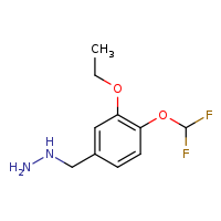 {[4-(difluoromethoxy)-3-ethoxyphenyl]methyl}hydrazine