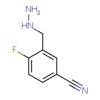 4-fluoro-3-(hydrazinylmethyl)benzonitrile