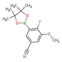 4-fluoro-3-methoxy-5-(4,4,5,5-tetramethyl-1,3,2-dioxaborolan-2-yl)benzonitrile