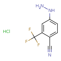 4-hydrazinyl-2-(trifluoromethyl)benzonitrile hydrochloride