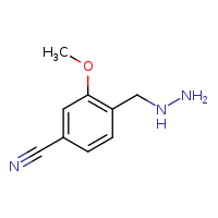 4-(hydrazinylmethyl)-3-methoxybenzonitrile