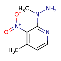 4-methyl-2-(1-methylhydrazin-1-yl)-3-nitropyridine