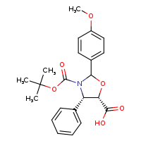 (4S,5S)-3-(tert-butoxycarbonyl)-2-(4-methoxyphenyl)-4-phenyl-1,3-oxazolidine-5-carboxylic acid