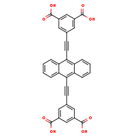 5-(2-{10-[2-(3,5-dicarboxyphenyl)ethynyl]anthracen-9-yl}ethynyl)benzene-1,3-dicarboxylic acid