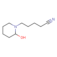 5-(2-hydroxypiperidin-1-yl)pentanenitrile