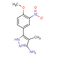 5-(4-methoxy-3-nitrophenyl)-4-methyl-1H-pyrazol-3-amine
