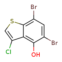 5,7-dibromo-3-chloro-1-benzothiophen-4-ol
