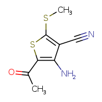 5-acetyl-4-amino-2-(methylsulfanyl)thiophene-3-carbonitrile