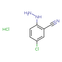5-chloro-2-hydrazinylbenzonitrile hydrochloride