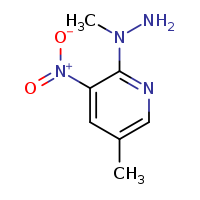 5-methyl-2-(1-methylhydrazin-1-yl)-3-nitropyridine