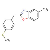 5-methyl-2-{[4-(methylsulfanyl)phenyl]methyl}-1,3-benzoxazole