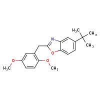 5-tert-butyl-2-[(2,5-dimethoxyphenyl)methyl]-1,3-benzoxazole