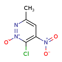 6-chloro-3-methyl-5-nitropyridazin-1-ium-1-olate