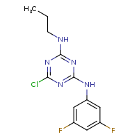 6-chloro-N2-(3,5-difluorophenyl)-N4-propyl-1,3,5-triazine-2,4-diamine