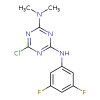 6-chloro-N4-(3,5-difluorophenyl)-N2,N2-dimethyl-1,3,5-triazine-2,4-diamine