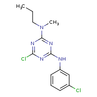 6-chloro-N4-(3-chlorophenyl)-N2-methyl-N2-propyl-1,3,5-triazine-2,4-diamine