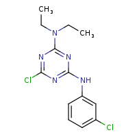 6-chloro-N4-(3-chlorophenyl)-N2,N2-diethyl-1,3,5-triazine-2,4-diamine