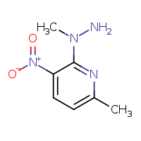6-methyl-2-(1-methylhydrazin-1-yl)-3-nitropyridine