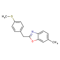 6-methyl-2-{[4-(methylsulfanyl)phenyl]methyl}-1,3-benzoxazole