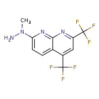 7-(1-methylhydrazin-1-yl)-2,4-bis(trifluoromethyl)-1,8-naphthyridine