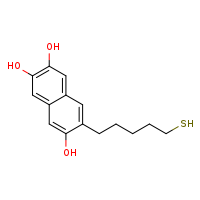 7-(5-sulfanylpentyl)naphthalene-2,3,6-triol