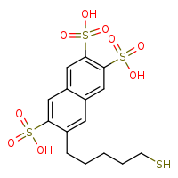 7-(5-sulfanylpentyl)naphthalene-2,3,6-trisulfonic acid