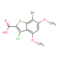 7-bromo-3-chloro-4,6-dimethoxy-1-benzothiophene-2-carboxylic acid