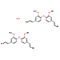 bis(2-methoxy-1-{2-methoxy-4-[(1E)-prop-1-en-1-yl]phenoxy}-4-[(1E)-prop-1-en-1-yl]benzene) hydrate