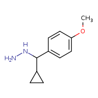 [cyclopropyl(4-methoxyphenyl)methyl]hydrazine